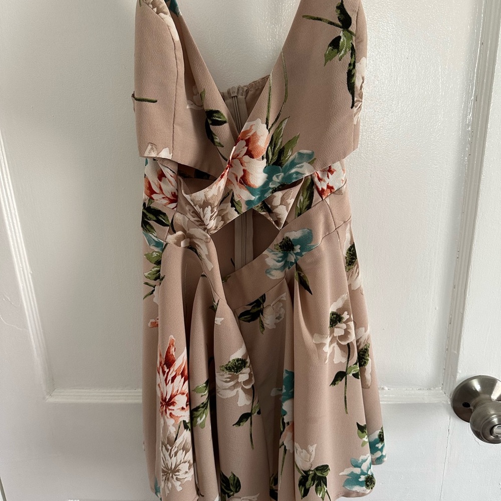 Floral Beige Romper
